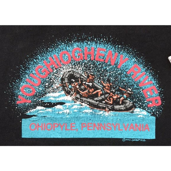 Youghiogheny River t-shirt Men’s XL Whitewater Rafting Vintage Ohiopyle PA 1992 - Picture 2 of 6